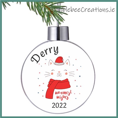 Meow Christmas Bauble